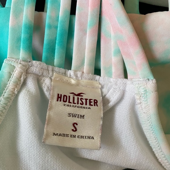 Hollister Green The Die Swimsuit Top Women Size Small - Picture 3 of 7